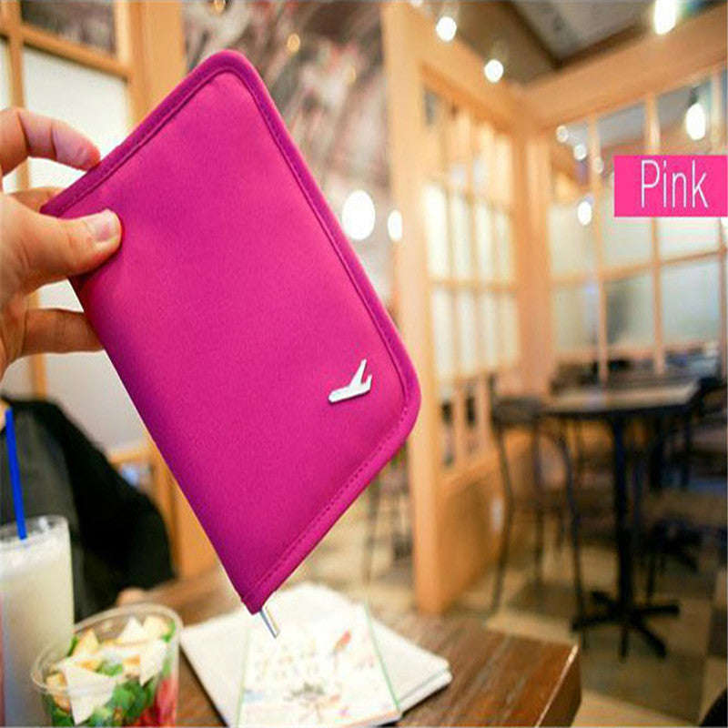 Passport Holder and Travel Wallet - Black