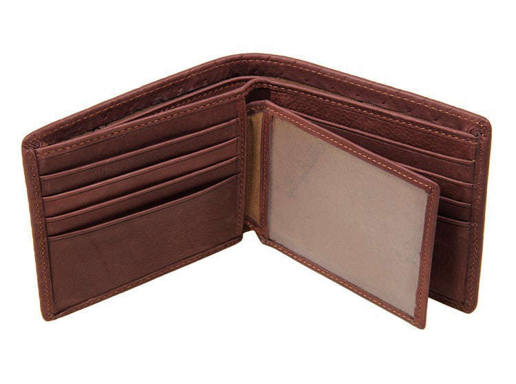 Genuine Leather Men's Weave Wallets