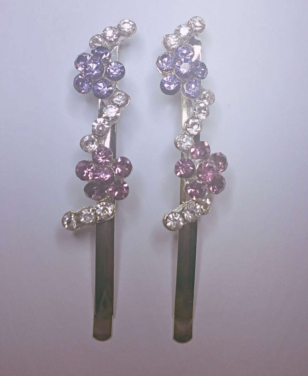 Get Sassy Hair Clips - Style 3 / Purple