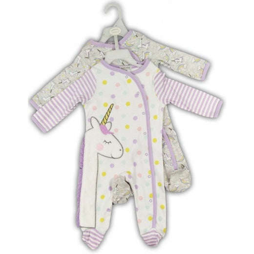 Babies Long Sleeve Rompers (6-9 months) - 2pc Set -Girls