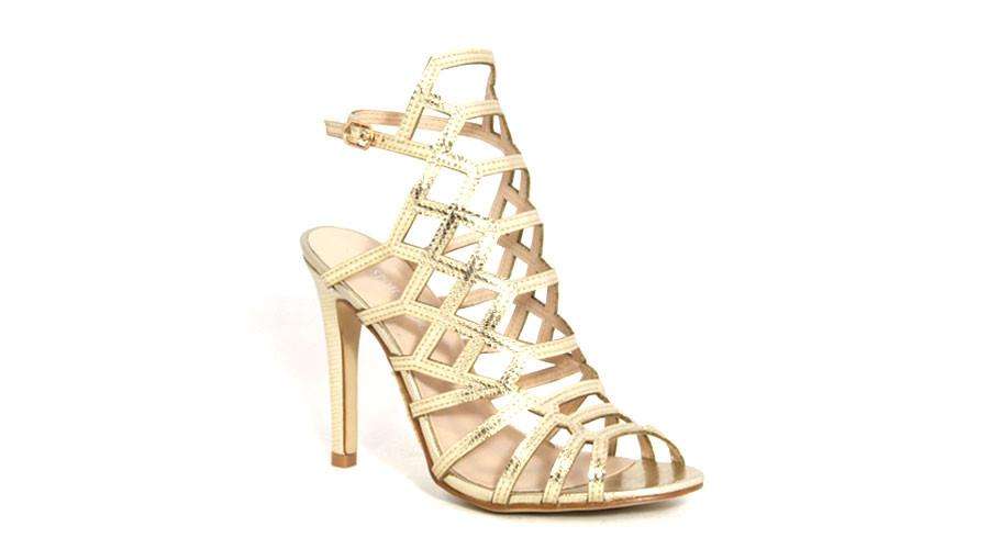 Spoilt Girls  Ladies Glamour Sandals - Silver - 5