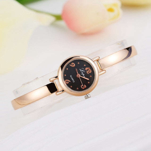 Ladies Bracelet Watches - Gold Black
