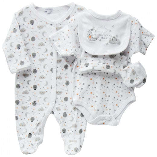 5PC STARTER PACK 'TWINKLE TWINKLE LITTLE STAR' - Newborn
