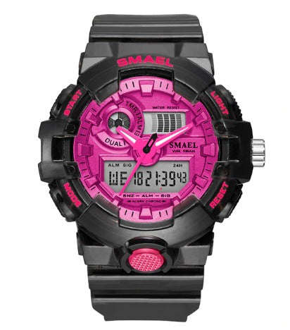 Smael Ladies Multifunctional Digital Analog Watch Model 8023 - Purple