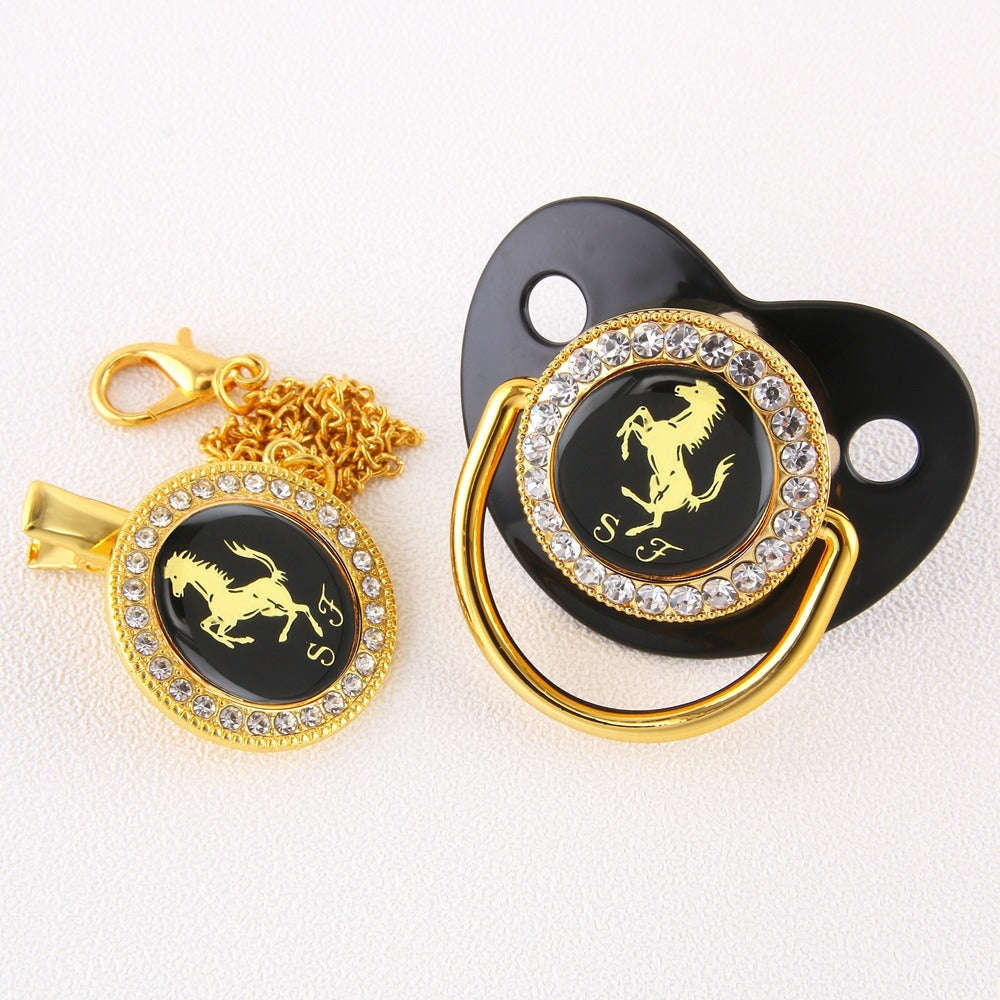Baby Bling Dummy Pacifier - Ferrari Black