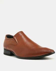 Baldini Formal Derby Slip On - Tan Brown - 9