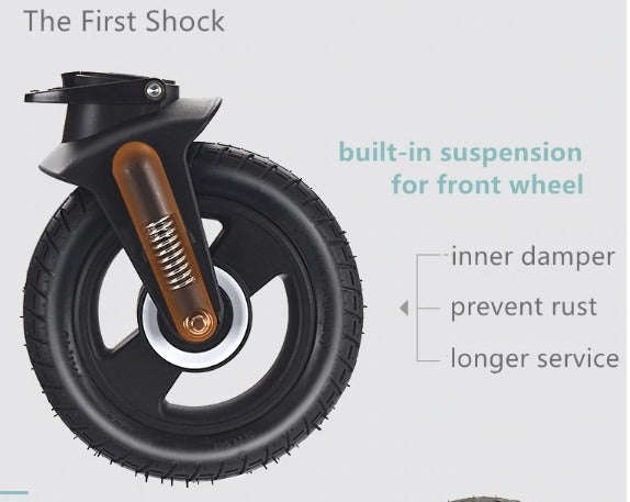 Baby Pram Stroller - 3 Function Foldable Baby Pram with Car Seat- Khaki Chocolate