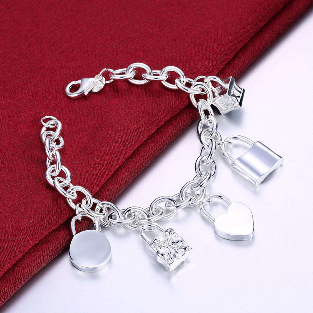 5 Silver Charms Bracelet