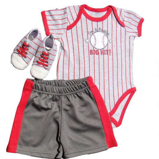 BOY`S 3PC SETS `BIG HIT` - 3-6 Months