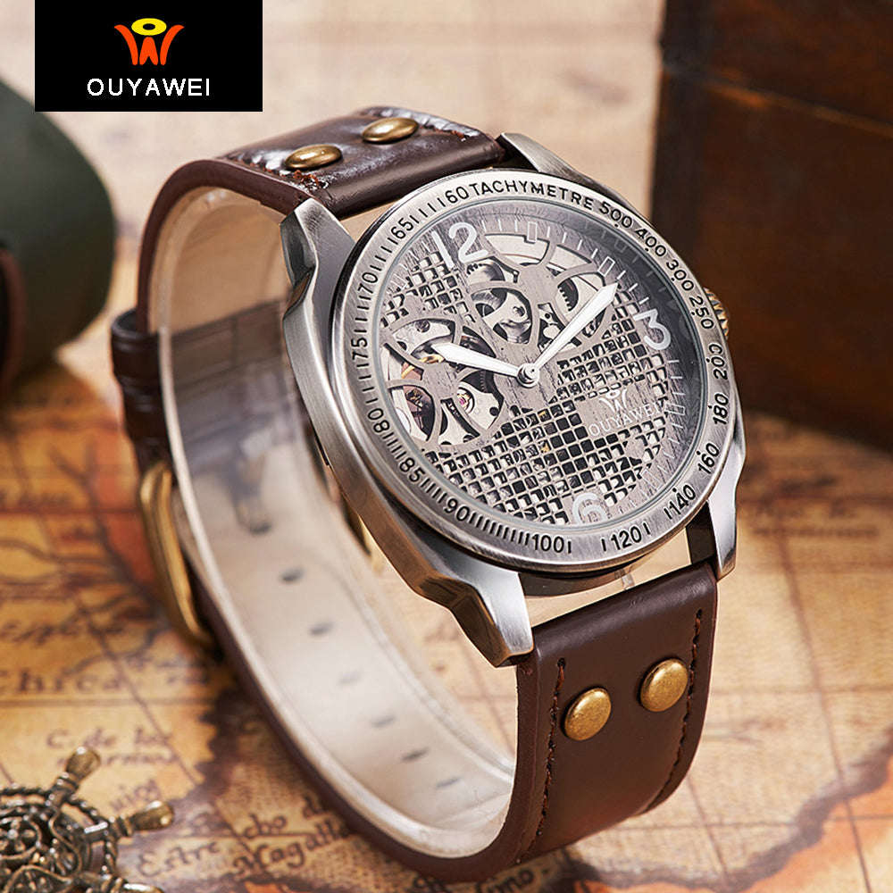 Automatic Steampunk Skeleton Mechanical Watches