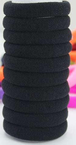Black Hair Elastics - 1pc