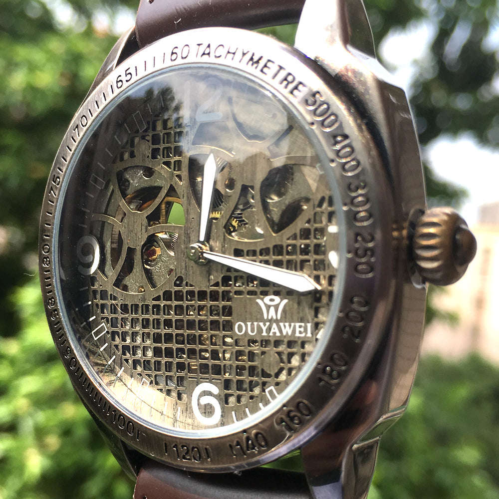 Automatic Steampunk Skeleton Mechanical Watches