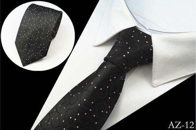 Men's Silk Ties - Black and Pink