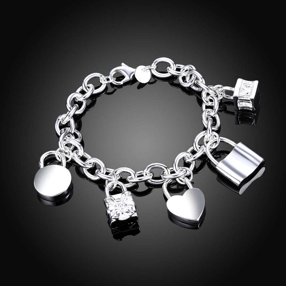 5 Silver Charms Bracelet