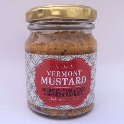 Vermont Handmade wholegrain mustard  - Sundried tomato & smoked paprika - 145 gms
