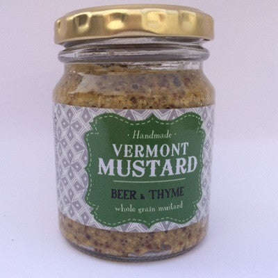 Vermont Handmade wholegrain mustard  - Beer & thyme - 145 gms