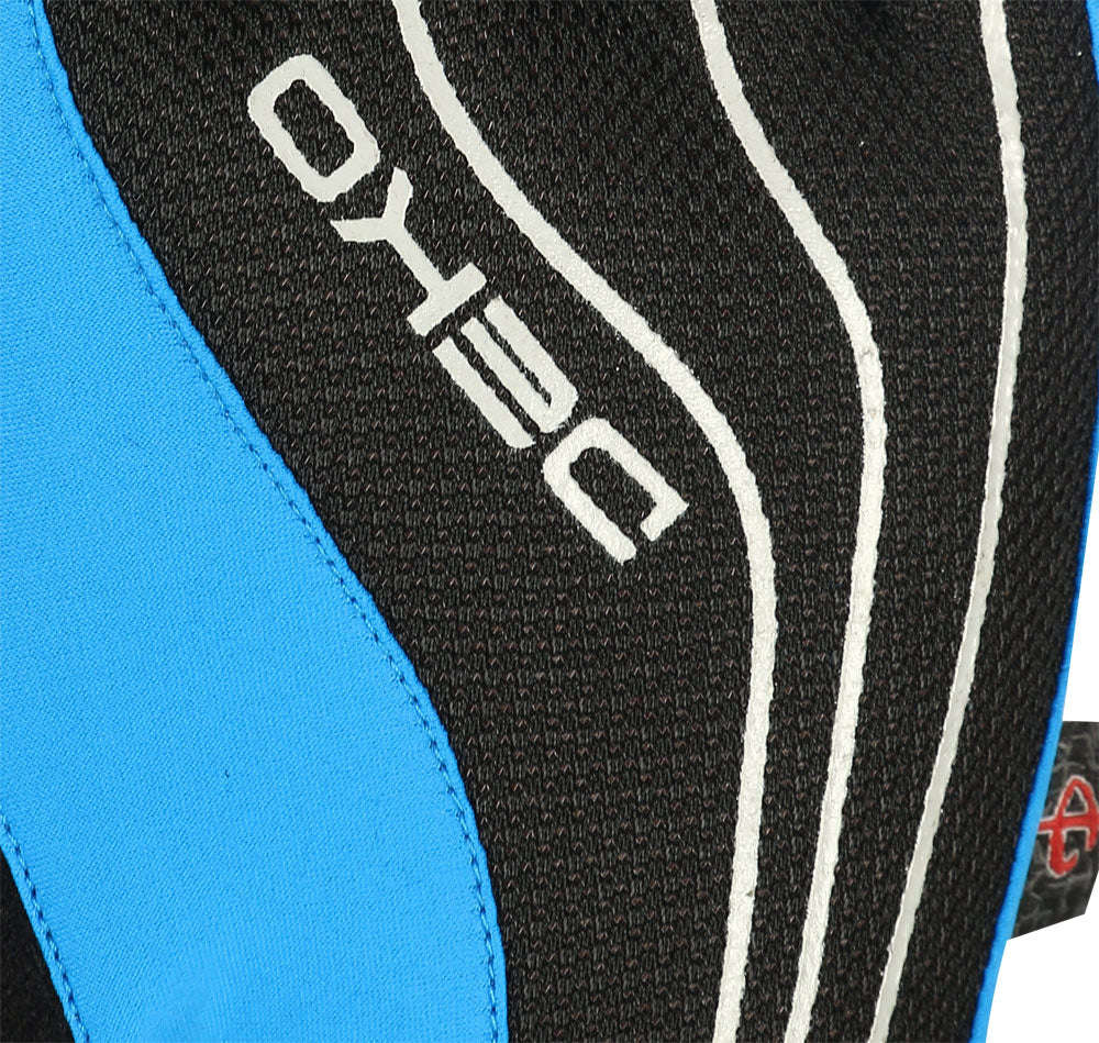 Deko Gloves Black and Blue with Gel Padding - Medium