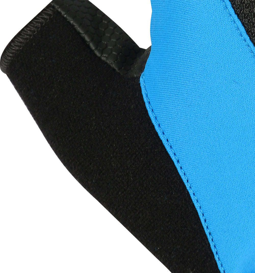 Deko Gloves Black and Blue with Gel Padding - Medium