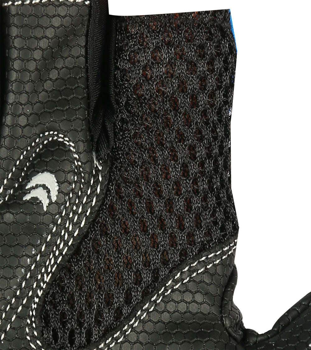 Deko Gloves Black and Blue with Gel Padding - Medium