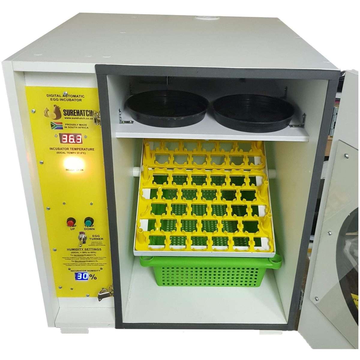 60 Egg Incubator and Hatcher - Fully Automatic Digital SH60