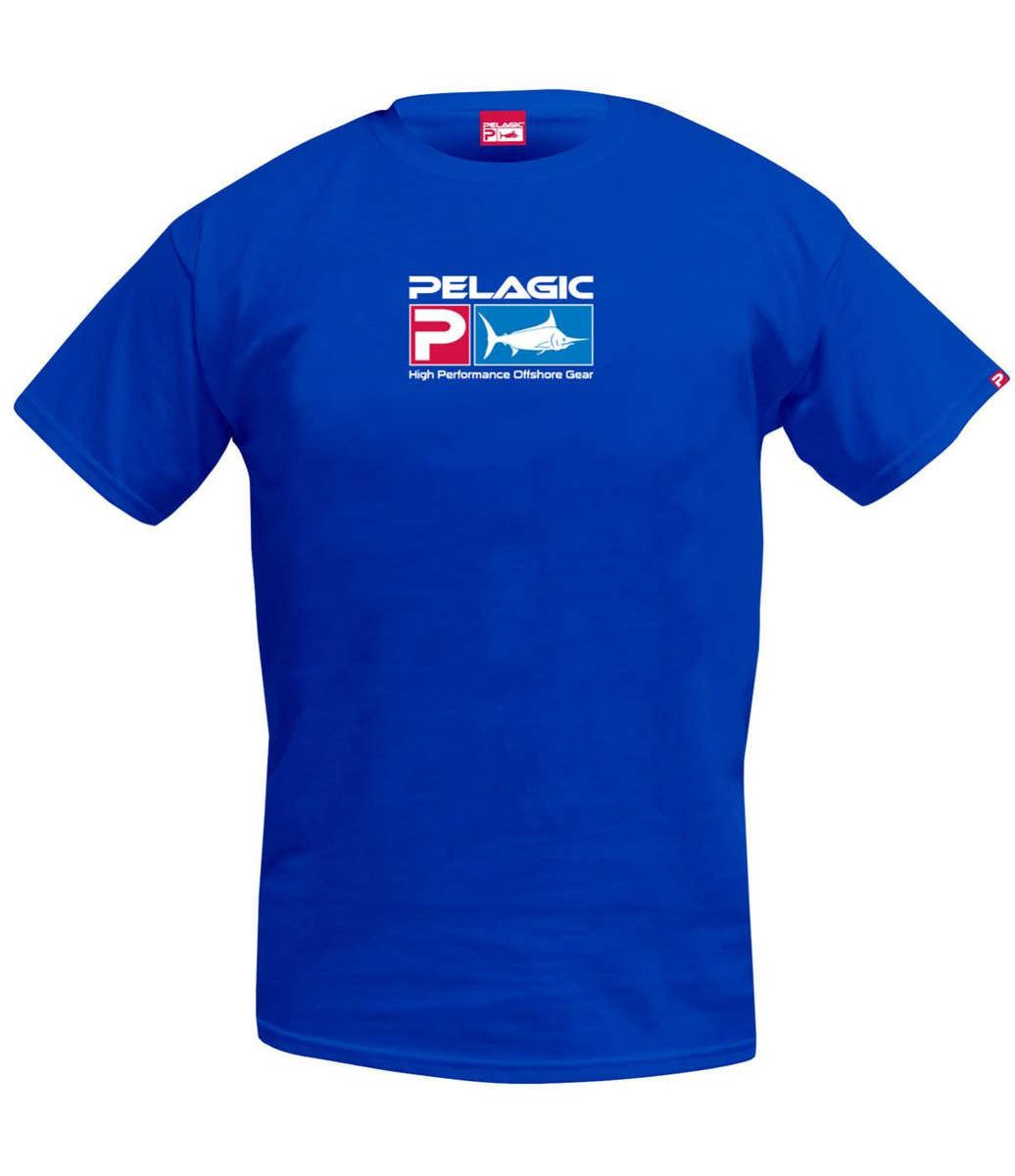 Pelagic Deluxe Logo Tee - Royal / M