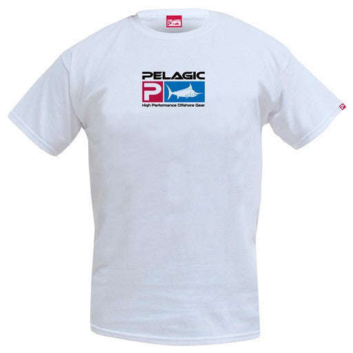 Pelagic Deluxe Logo Tee - White / M