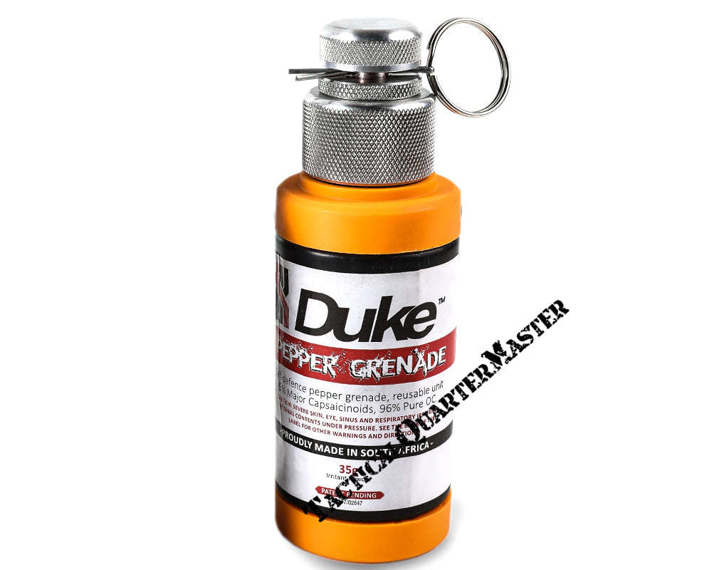 Duke Defence Grenade: Non Lethal + Reusable Mechanism (Previously Valken) - Pepper Grenade Orange