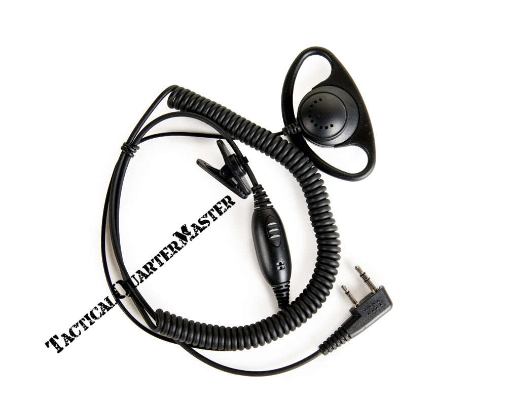 D Type Earpiece with Inline Mic.