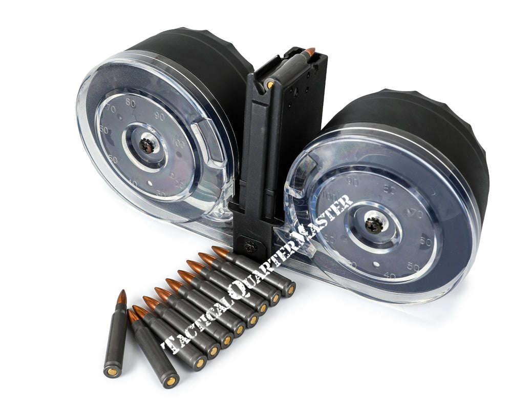 KCI Rifle, Pistol, SubGun and Drum Magazines. - AR15 100 RD Drum Magazine