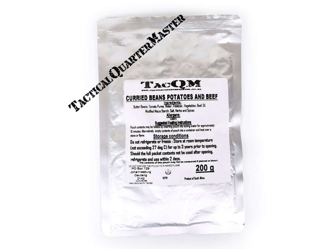 Beef Curry Potatoes And Beans.