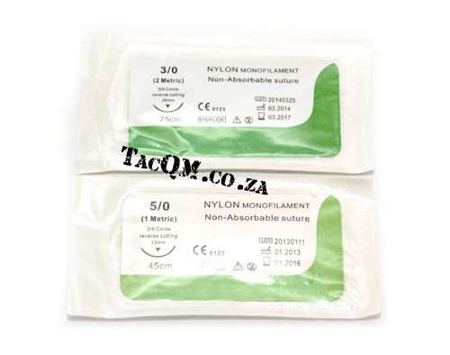 Suture  3/0 & 5/0 Nylon Blue Monofilament Pack