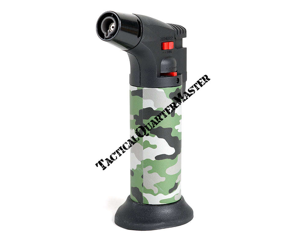Hyper Flame Gas Torch ZT50 with Refill:  New Camouflage Pattern. - Leaf