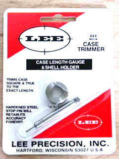 Lee Case Length Gauge and Shell Holder - 223REM