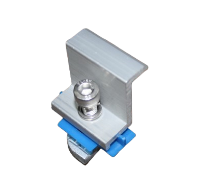 Solar panel Aluminium END-clamp bracket for P2000-galvanised or Aluminium solar panel mounting ra...