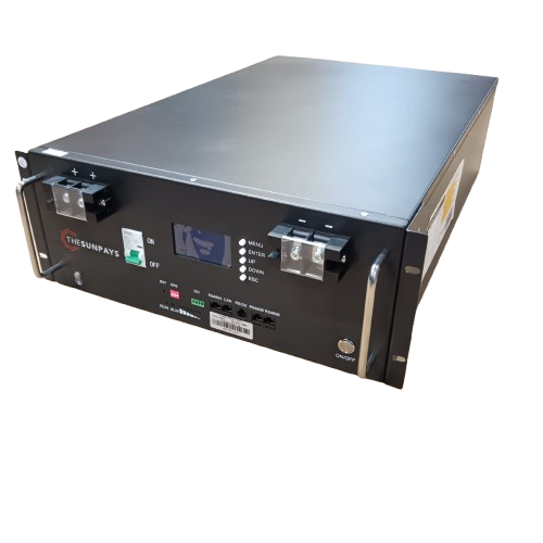 The Sun Pays 48V, 200Ah, 9.6kWh Lithium Ion Battery Pack - LCD screen