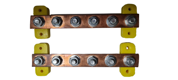 DC Copper Busbar with bolt and nuts included