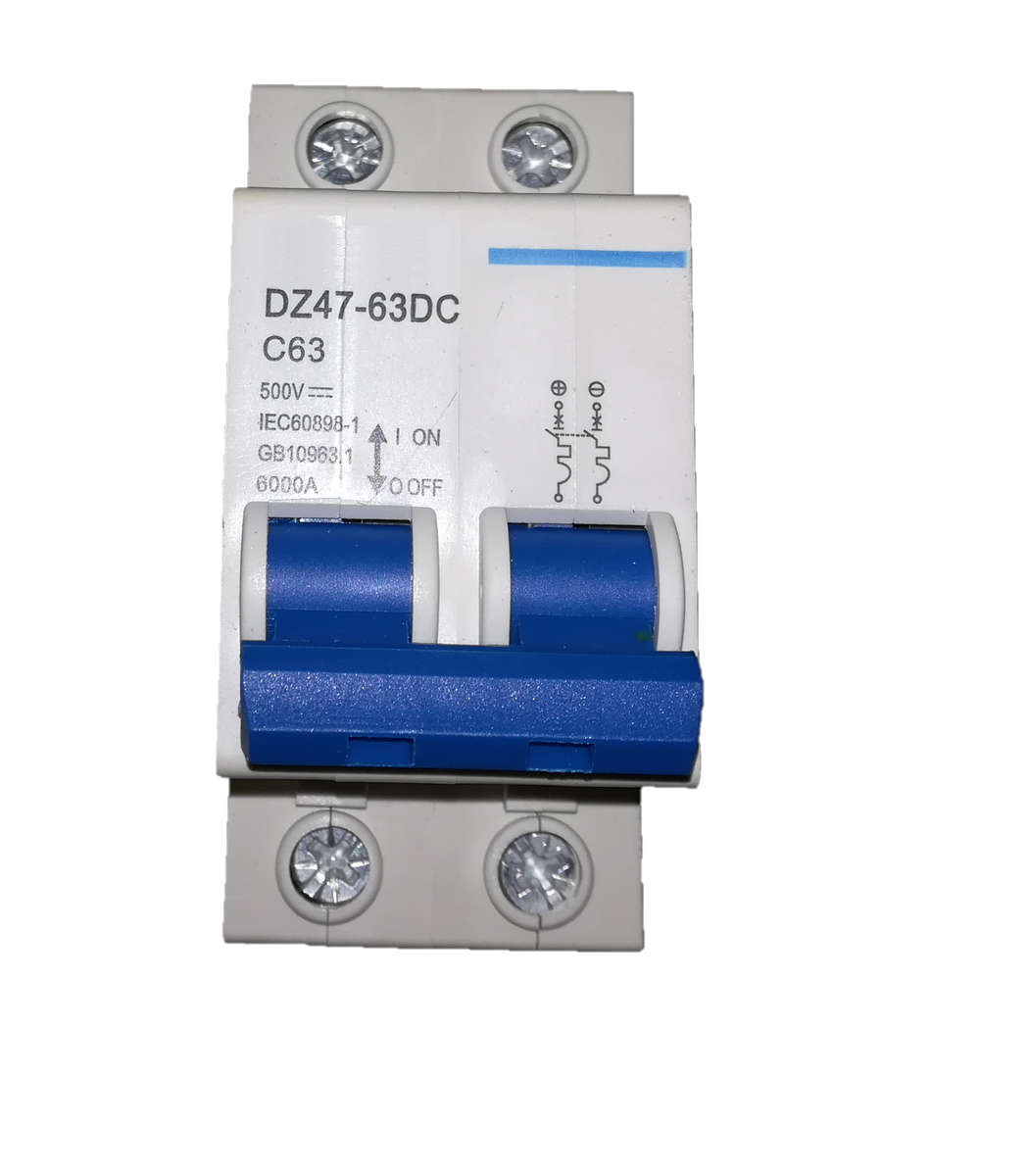 63A DC Breaker - Double Pole