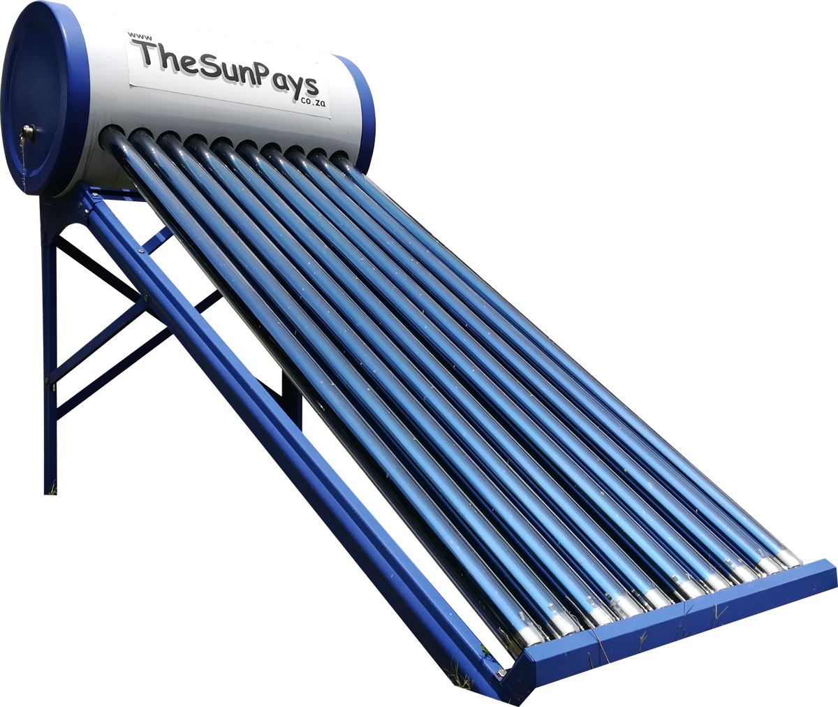 Low Pressure 130L Solar Geyser With Auxiliary Tank (1-Year Guarantee)