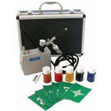 Airbrush Kit - Battery - Airbrush - Colours - Stencils