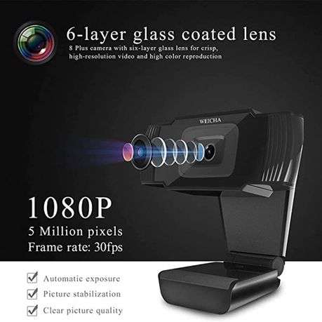 1080P HD Webcam with Microphone