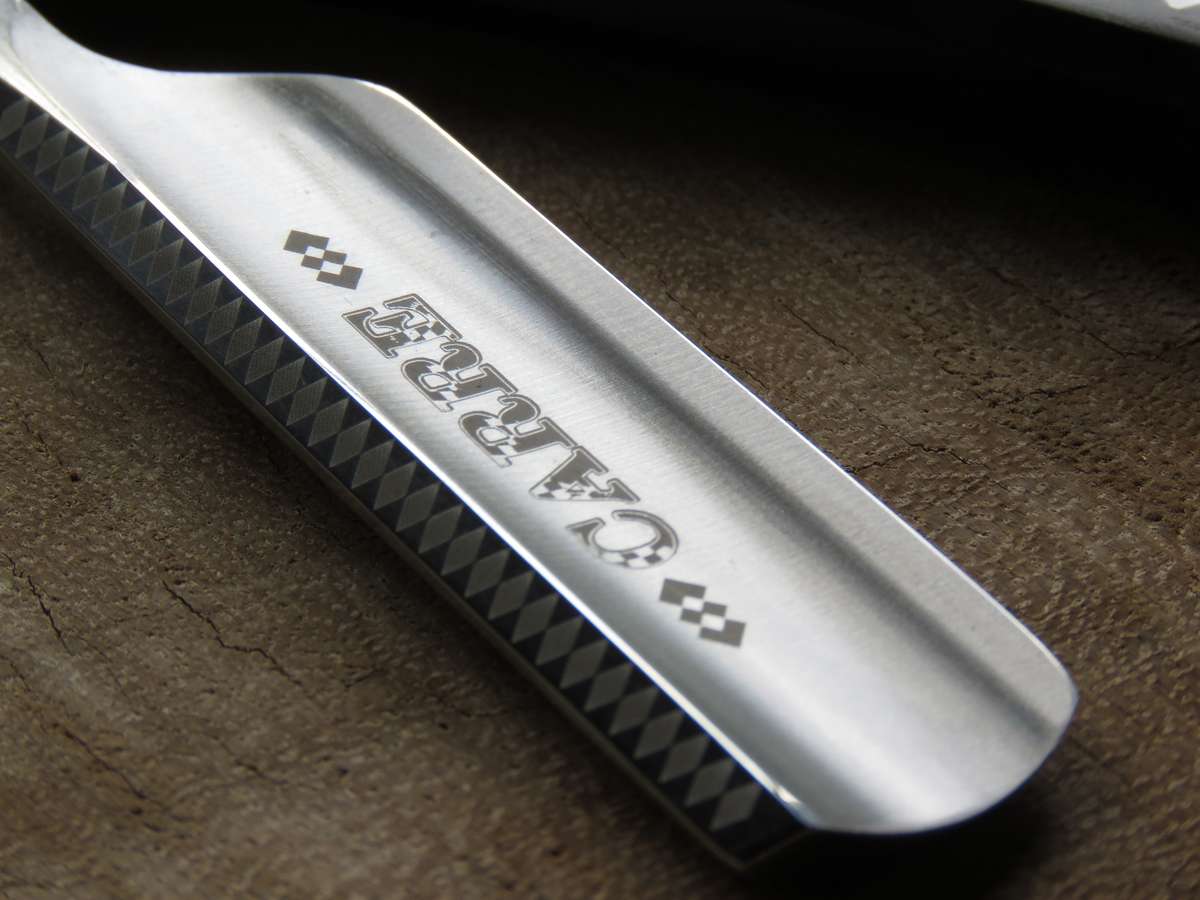 Dovo straight razor 66811 Grenadille handle, mother of pearl inlay