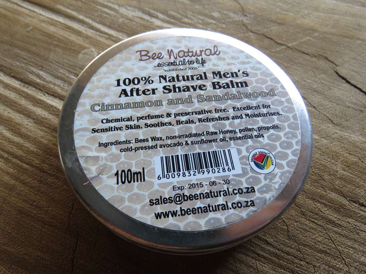 Bee natural after shave balm - 100ml / Cinnemon and sandalwood