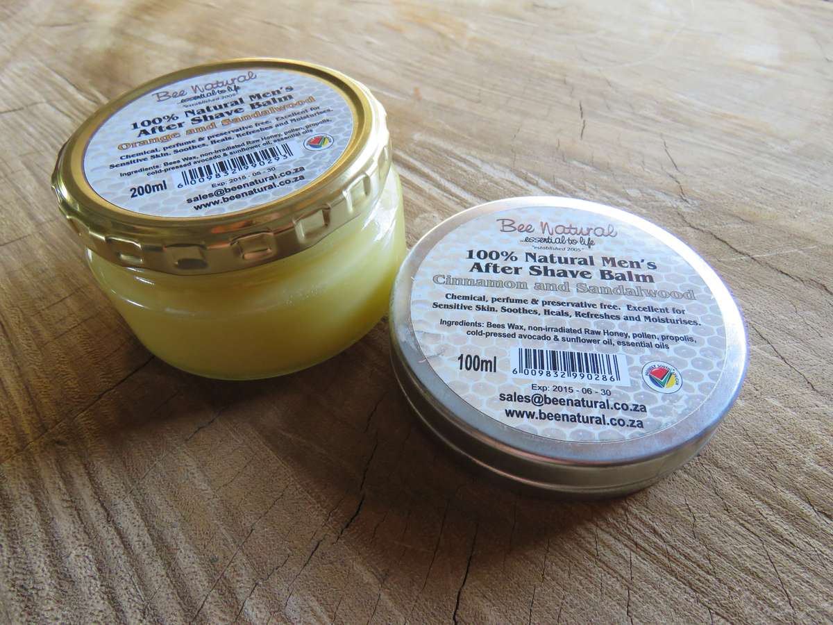 Bee natural after shave balm - 100ml / Cinnemon and sandalwood