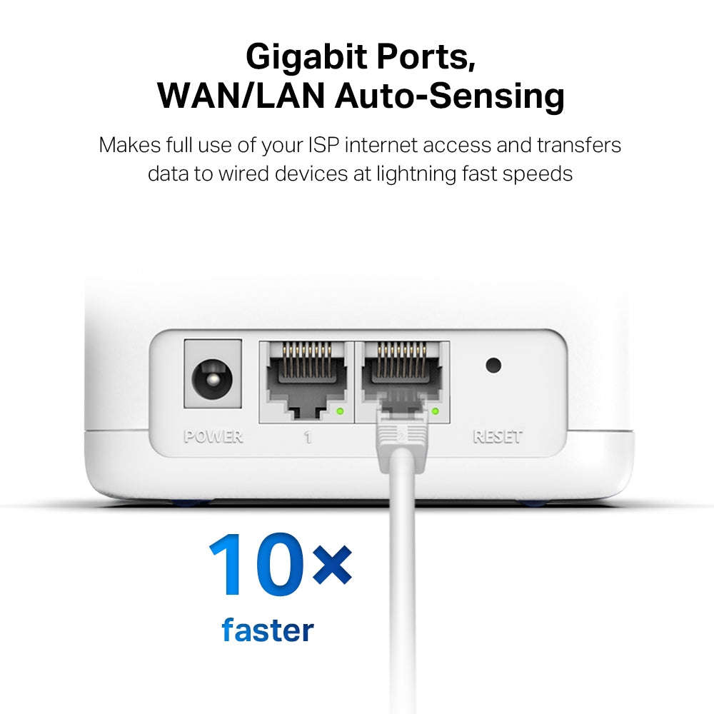 Mercusys Halo H30G AC1300 Whole Home Mesh Wi-Fi System 2-Pack