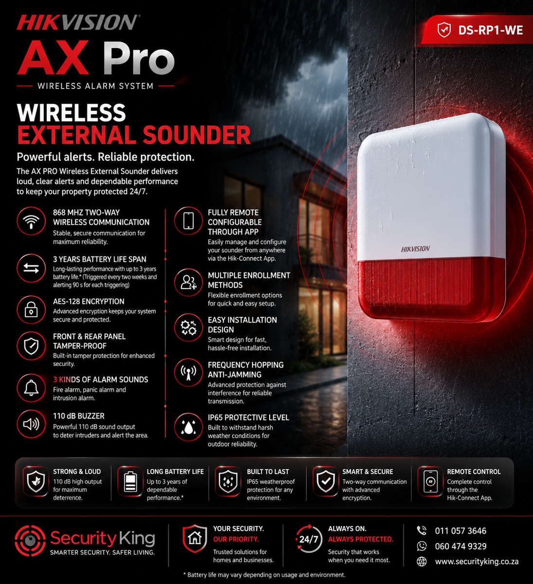 Hikvision AX PRO 64 Zone Alarm Starter Kit