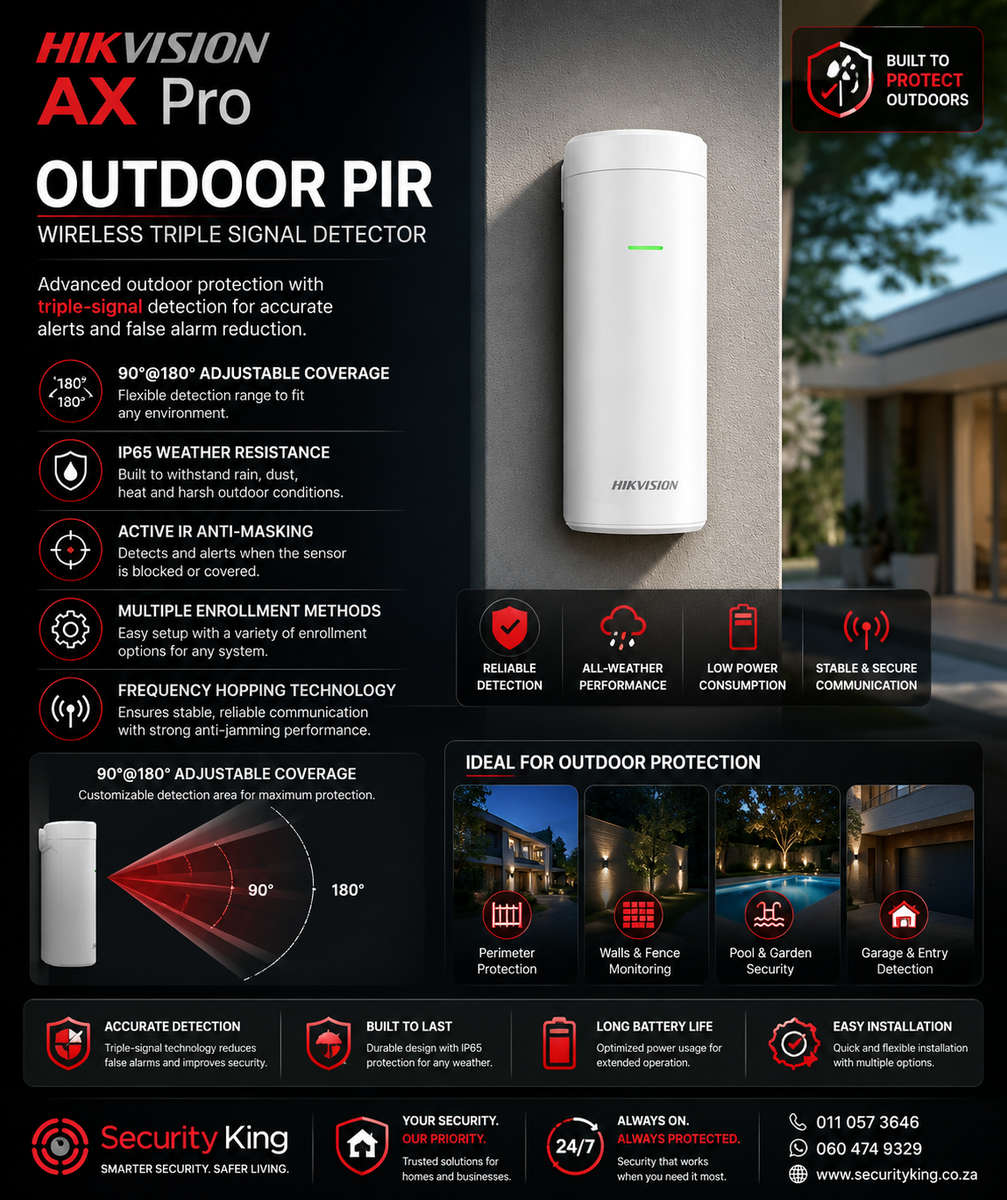 Hikvision AX PRO Wireless Outdoor Detector