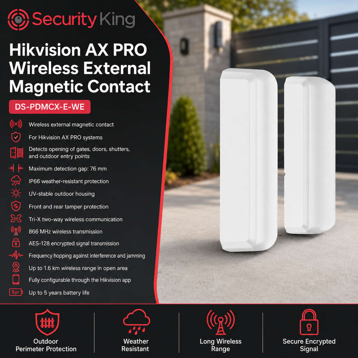 HIKVISION AX PRO Wireless External Magnetic Contact