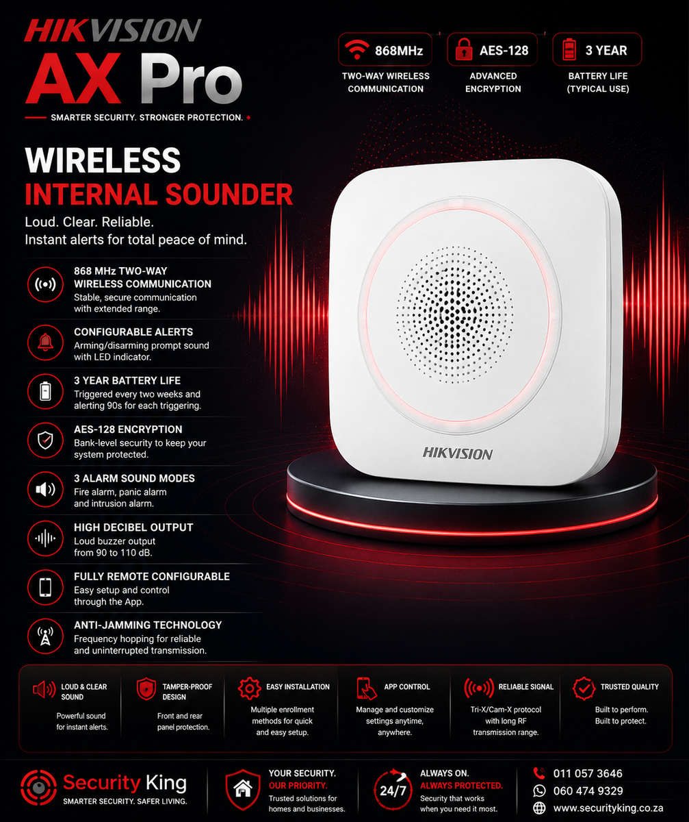 Hikvision AX PRO Wireless Internal Sounder