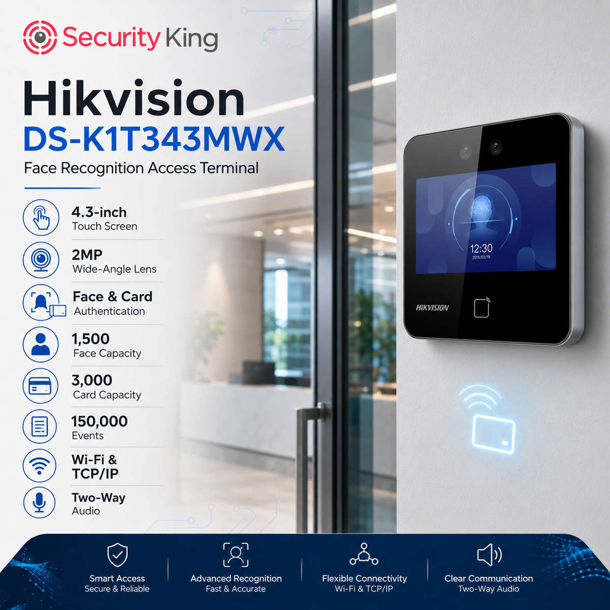 Hikvision MinMoe Time & Attendance Facial & Card Terminal