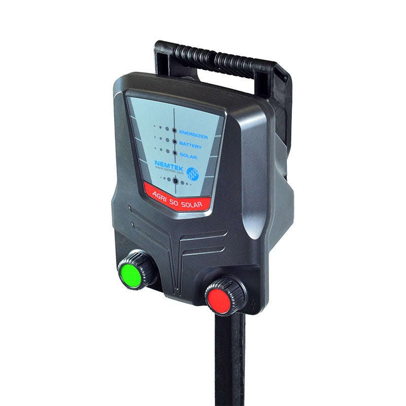Nemtek Agri 50km Portable Solar Energizer with Battery